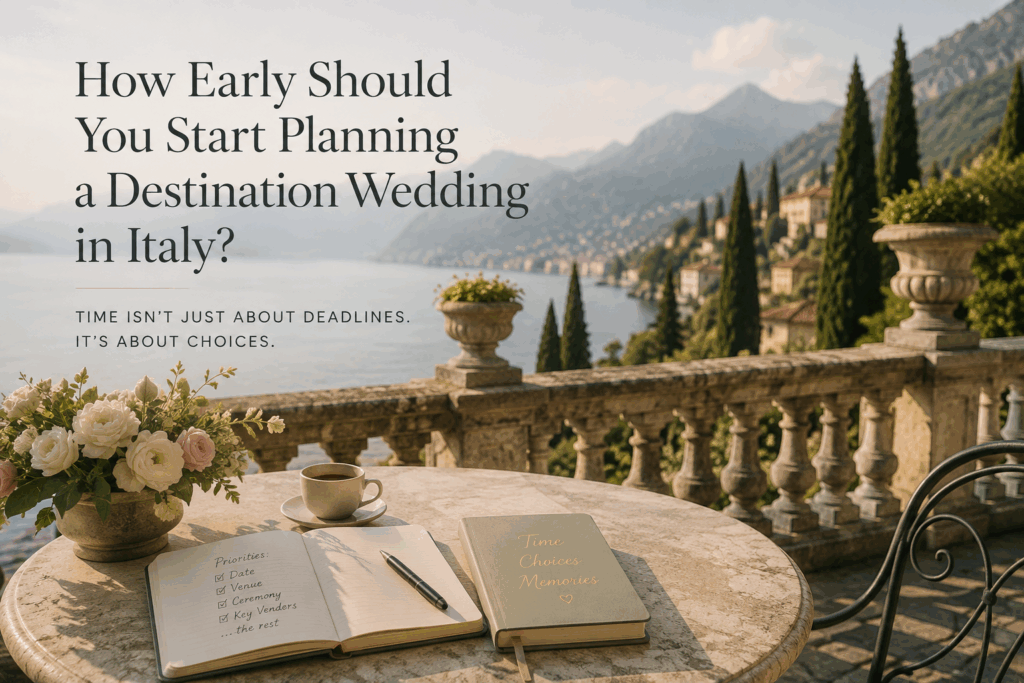 Planning a destination wedding in Italy with time to make the right choices